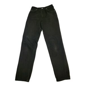 Jordache Black Denim Jeans Women’s 9/10 Light Distress 30.5 Length Vintage